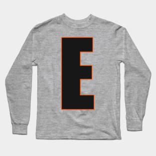 Bold in Black: E's Defining edge Long Sleeve T-Shirt